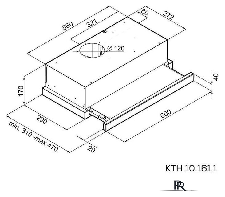 Кухонная вытяжка Kernau KTH 10.161.1 X - Изображение №3 — Интернет-магазин ПроЗаказ
