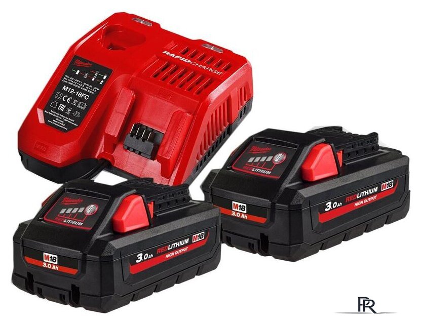 Аккумулятор с зарядным устройством Milwaukee M18 HNRG-302 (18В/3.0 Ah + 12-18В) - Изображение №1 — Интернет-магазин ПроЗаказ