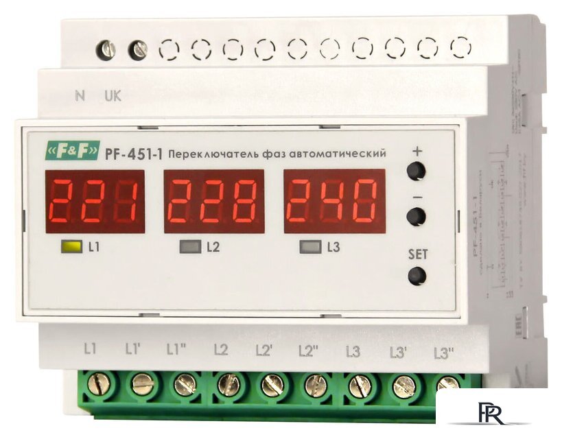 Реле контроля фаз Евроавтоматика F&F PF-451-1 EA04.005.005 - Изображение №1 — Интернет-магазин ПроЗаказ