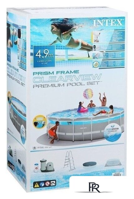 Каркасный бассейн Intex Prism Frame Clearview 26730 (488х122) - Изображение №7 — Интернет-магазин ПроЗаказ