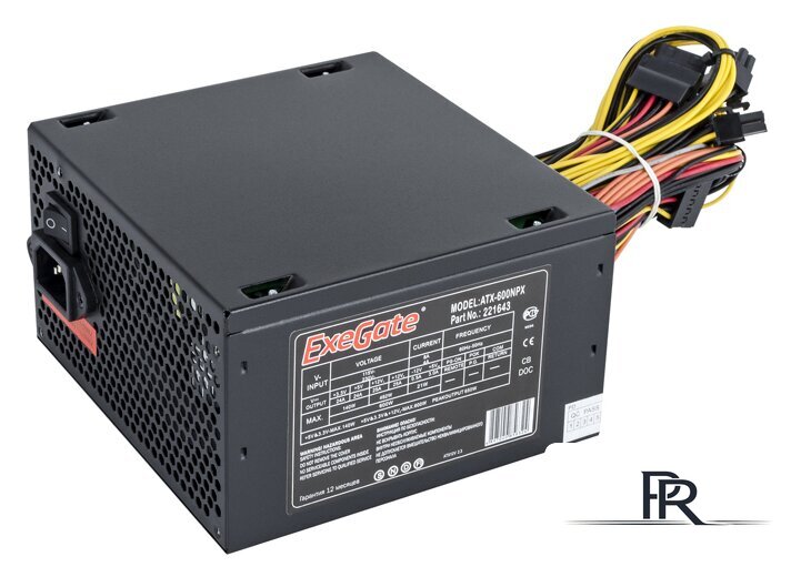 Блок питания ExeGate ATX-600NPX - Изображение №1 — Интернет-магазин ПроЗаказ