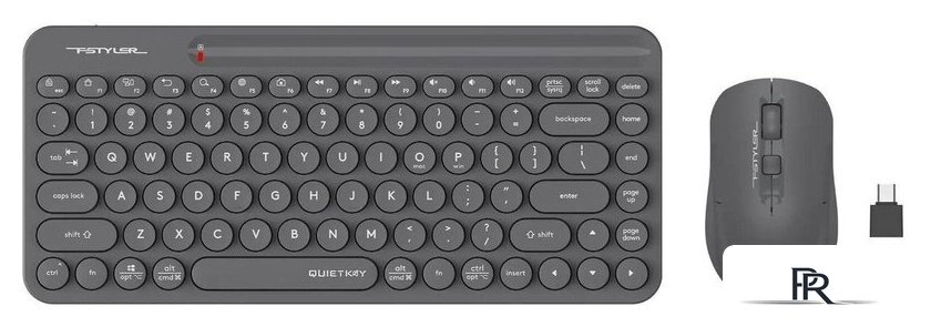 Офисный набор A4Tech Fstyler FG3200 Air2 (серый) - Изображение №2 — Интернет-магазин ПроЗаказ