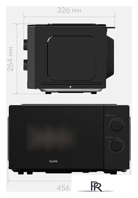 Микроволновая печь Tuvio MW01BB - Изображение №2 — Интернет-магазин ПроЗаказ