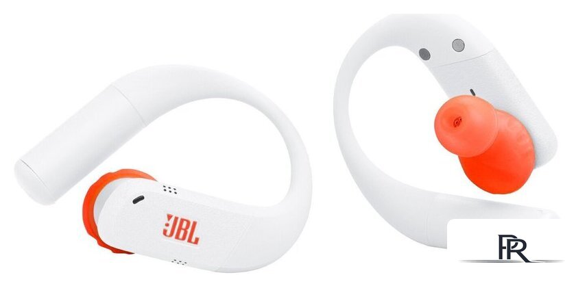 Наушники JBL Endurance Peak 4 (белый/оранжевый) - Изображение №2 — Интернет-магазин ПроЗаказ