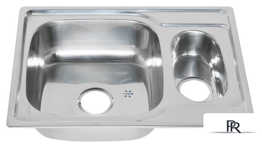 Кухонная мойка Melana MLN-6950S U (полированная, глубина чаши 18 см., сталь 0.8 мм.) - Изображение №1 — Интернет-магазин ПроЗаказ