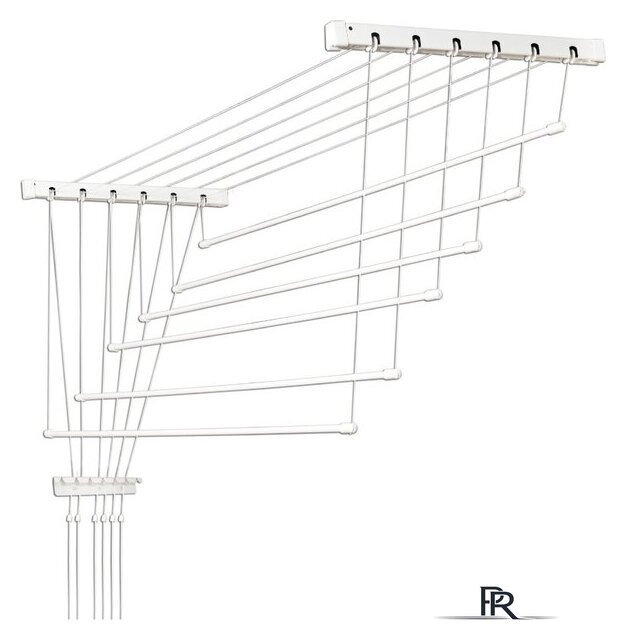 Сушилка для белья Comfort Alumin Euro Premium потолочная 6 прутьев 200 см (алюминий/белый) - Изображение №1 — Интернет-магазин ПроЗаказ