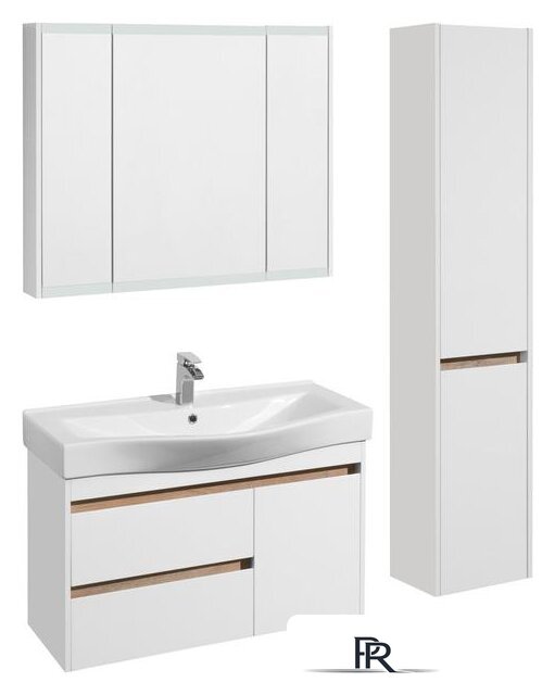  Акватон Шкаф с зеркалом Нортон 100 1A249302NT010 (белый) - Изображение №3 — Интернет-магазин ПроЗаказ