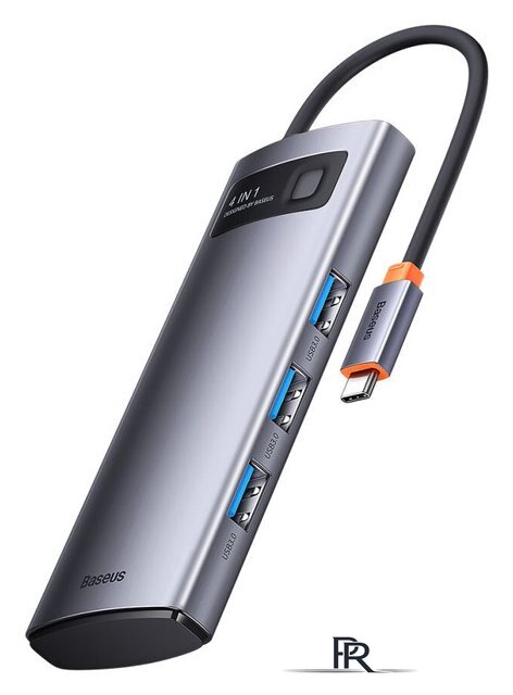 USB-хаб Baseus Metal Gleam Series 4-Port USB-A Hub WKWG070013 - Изображение №1 — Интернет-магазин ПроЗаказ