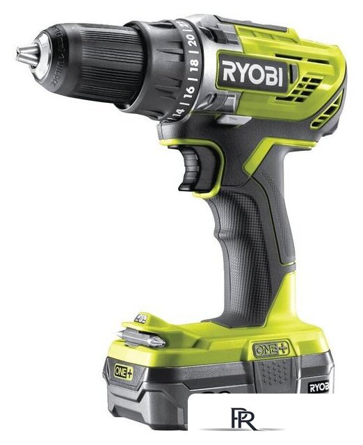 Дрель-шуруповерт Ryobi R18DD3-120S 5133003347 (с 1-м АКБ 2.0 Ah, сумка) - Изображение №2 — Интернет-магазин ПроЗаказ