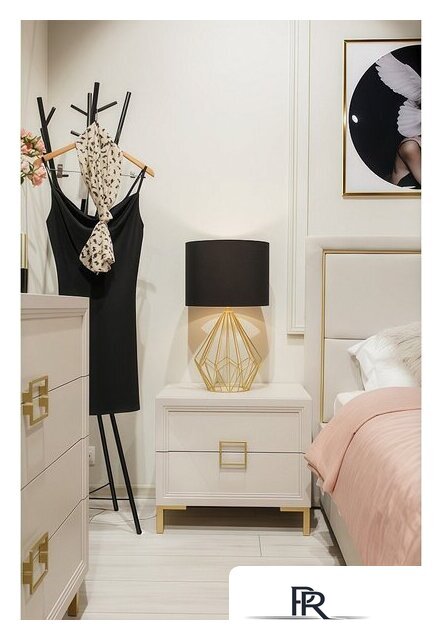 Тумба Ангстрем Дольче спальня ДЛ-305.03 исп.3 (кашемир серый) - Изображение №5 — Интернет-магазин ПроЗаказ