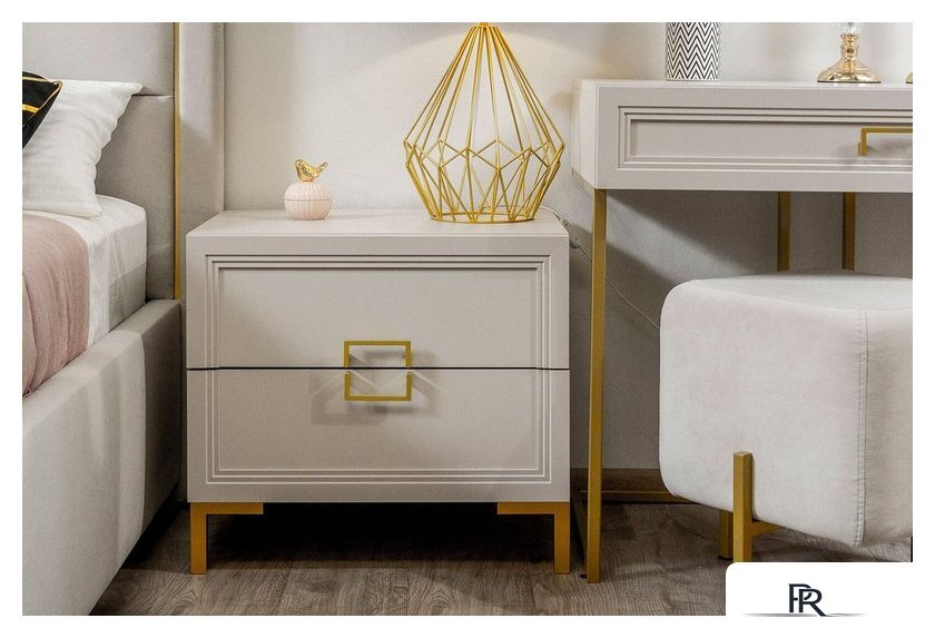 Тумба Ангстрем Дольче спальня ДЛ-305.03 исп.3 (кашемир серый) - Изображение №7 — Интернет-магазин ПроЗаказ