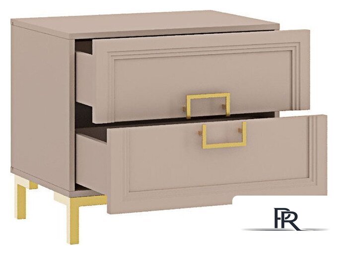 Тумба Ангстрем Дольче спальня ДЛ-305.03 исп.3 (кашемир серый) - Изображение №2 — Интернет-магазин ПроЗаказ