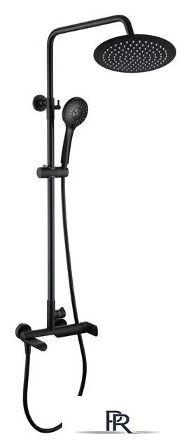 Душевая система  Rubineta Olo BK + Ultra-10 SW DV3/4 BK 625123 - Изображение №1 — Интернет-магазин ПроЗаказ