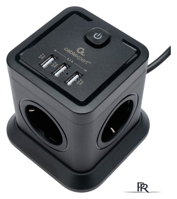 Сетевой фильтр Cablexpert TWR-4-U3-B-3 - Изображение №2 — Интернет-магазин ПроЗаказ