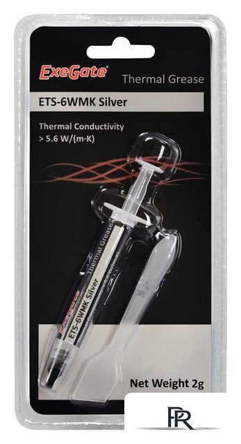 Термопаста ExeGate ETS-6WMK Silver EX282346RUS (2 г.) - Изображение №2 — Интернет-магазин ПроЗаказ
