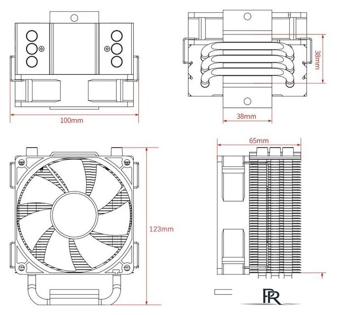 Кулер для процессора ID-Cooling SE-903-XT - Изображение №7 — Интернет-магазин ПроЗаказ