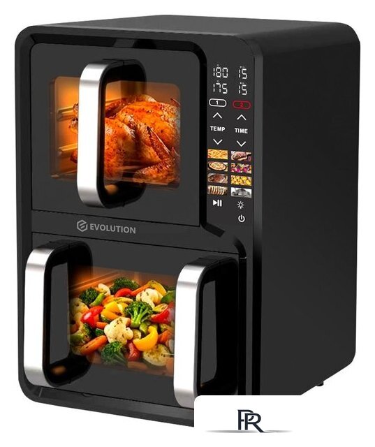 Аэрогриль (аэрофритюрница) Evolution AIRO 12100W Dual - Изображение №2 — Интернет-магазин ПроЗаказ