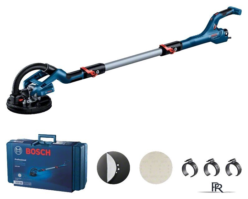 Шлифмашина для стен и потолков Bosch GTR 550 Professional 06017D4020 (с кейсом) - Изображение №1 — Интернет-магазин ПроЗаказ