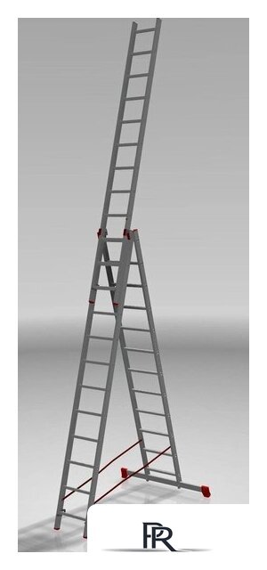 Лестница-стремянка Новая высота NV 323 трёхсекционная профессиональная 3x12 ступеней - Изображение №3 — Интернет-магазин ПроЗаказ