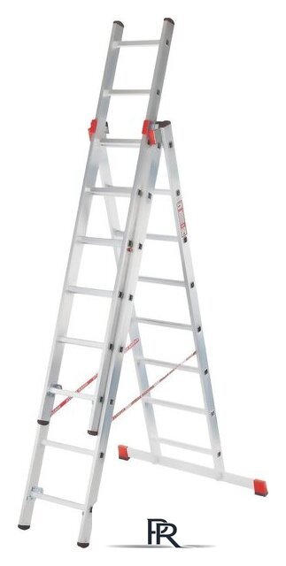 Лестница-стремянка Новая высота NV 323 трёхсекционная профессиональная 3x12 ступеней - Изображение №2 — Интернет-магазин ПроЗаказ