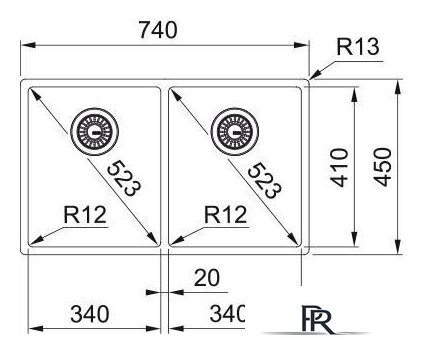 Кухонная мойка Franke Box BXX 220/120 34-34 127.0370.188 - Изображение №2 — Интернет-магазин ПроЗаказ