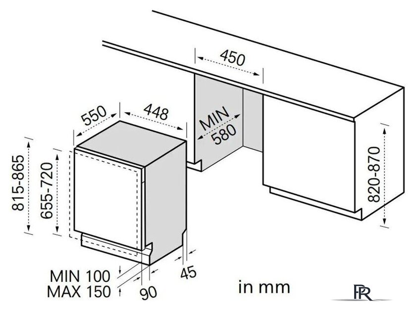 Встраиваемая посудомоечная машина Midea MDWEB1004MB-WI - Изображение №3 — Интернет-магазин ПроЗаказ