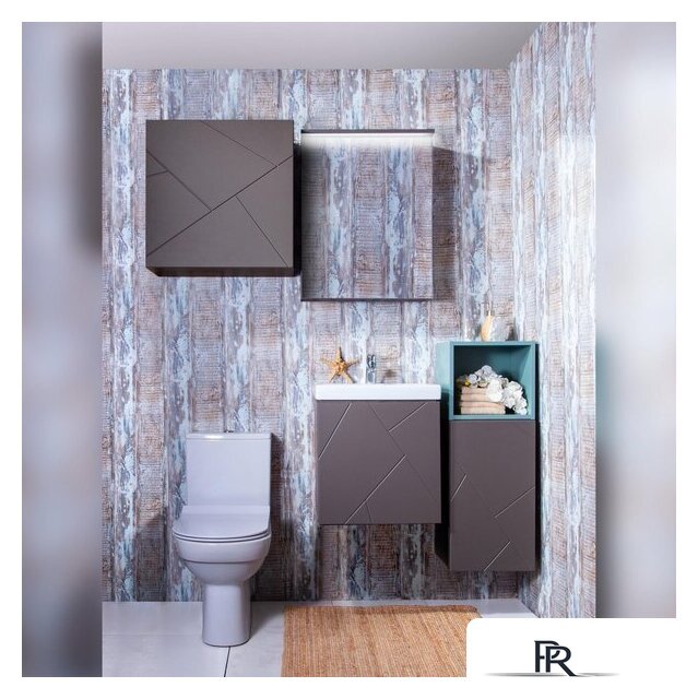  Бриклаер Тумба под умывальник Кристалл 50 (ясень анкор темный/софт графит) - Изображение №10 — Интернет-магазин ПроЗаказ