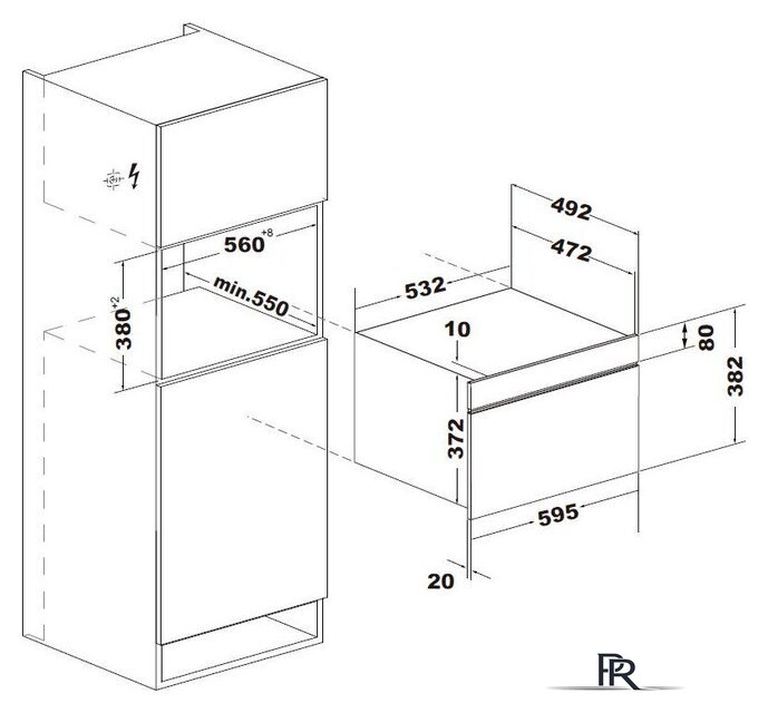 Микроволновая печь Weissgauff BMWO-349 DBSX Touch - Изображение №7 — Интернет-магазин ПроЗаказ