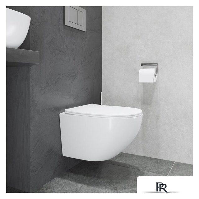 Унитаз подвесной Lauter Sulzdorf с микролифтом и кнопкой смыва 219702E (белый/белый) - Изображение №15 — Интернет-магазин ПроЗаказ