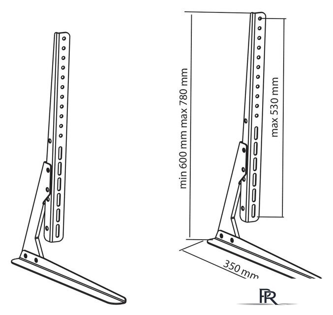 Подставка для телевизора ABC Mount STAND-02 (черный) - Изображение №3 — Интернет-магазин ПроЗаказ
