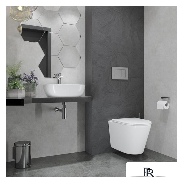 Унитаз подвесной Lauter Longer 2110822 с кнопкой 219704E (круглая, черный) - Изображение №19 — Интернет-магазин ПроЗаказ