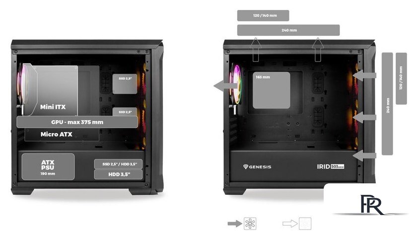 Корпус Genesis Irid 503 ARGB V2 NPC-1559 - Изображение №2 — Интернет-магазин ПроЗаказ