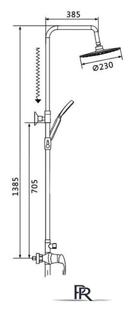 Душевая система  Shevanik S9836F - Изображение №2 — Интернет-магазин ПроЗаказ
