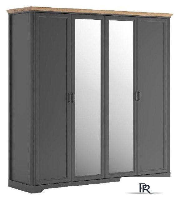 Шкаф распашной Black Red White Jasmin SZF4D (графит/дуб артизан) - Изображение №2 — Интернет-магазин ПроЗаказ