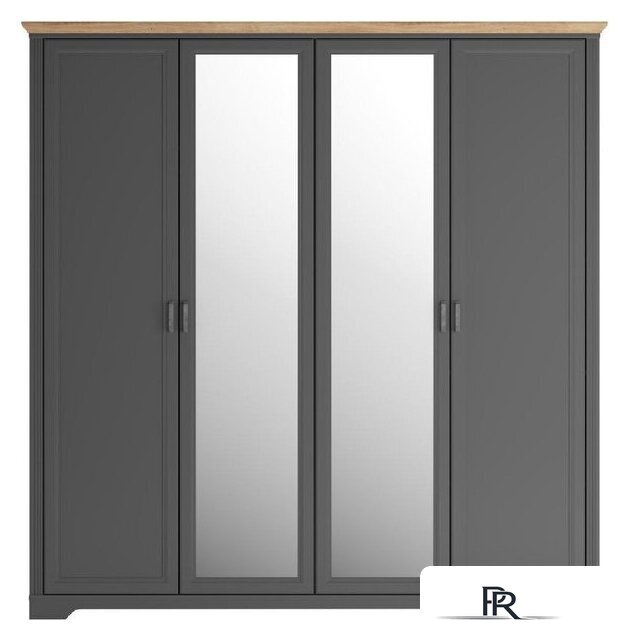 Шкаф распашной Black Red White Jasmin SZF4D (графит/дуб артизан) - Изображение №1 — Интернет-магазин ПроЗаказ