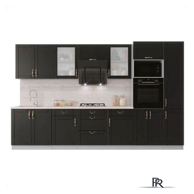 Готовая кухня Интерлиния Мила Крафт 3.4 (дуб английский) - Изображение №1 — Интернет-магазин ПроЗаказ