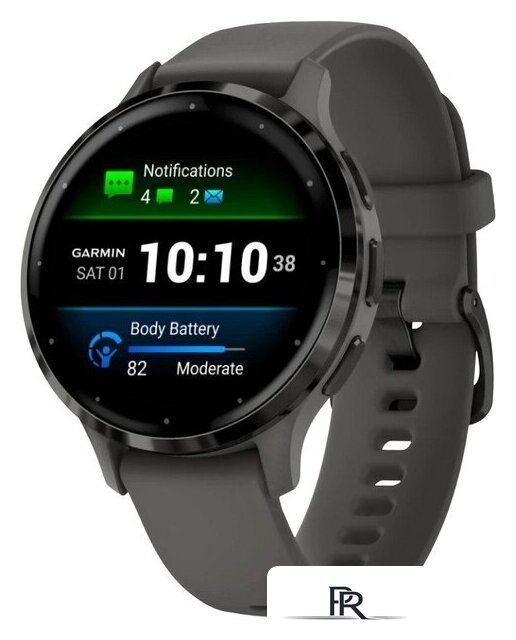 Умные часы Garmin Venu 3S (серая галька, с силиконовым ремешком) - Изображение №1 — Интернет-магазин ПроЗаказ