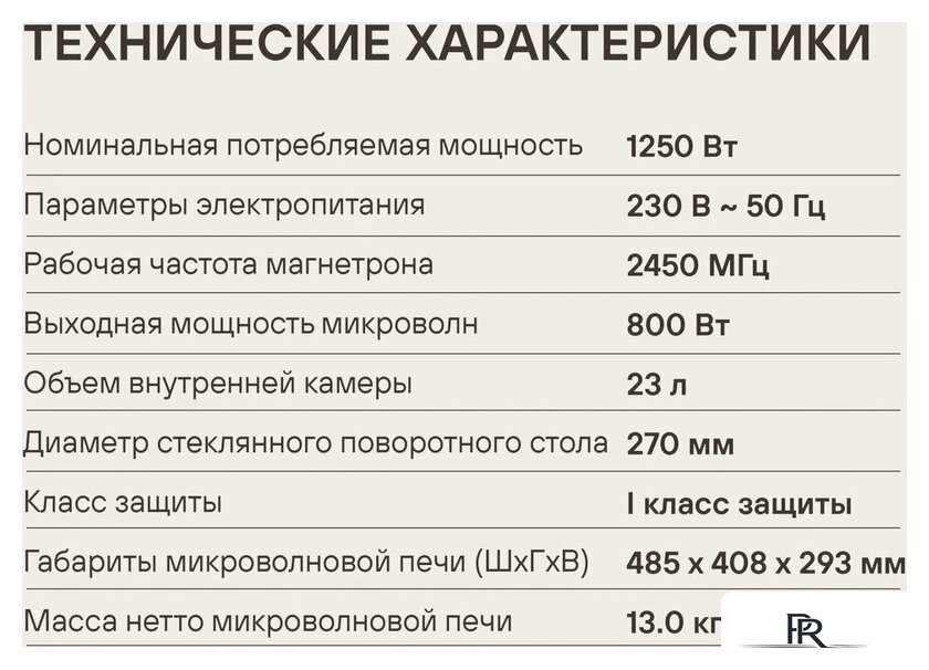 Микроволновая печь Rondell RDE-MW236 - Изображение №14 — Интернет-магазин ПроЗаказ