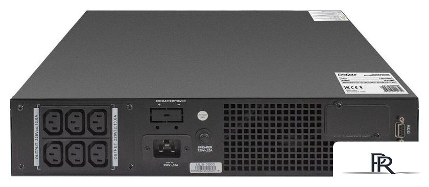 Источник бесперебойного питания ExeGate PowerExpert ULS-3000.LCD.AVR.C13.USB.RS232.SNMP.2U - Изображение №5 — Интернет-магазин ПроЗаказ