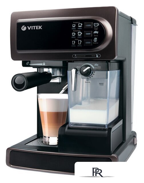 Рожковая кофеварка Vitek VT-1517 BN - Изображение №1 — Интернет-магазин ПроЗаказ