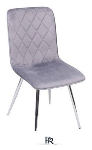 Стул Седия Pablo (светло-серый велюр HLR-20/черный) - Изображение №1 — Интернет-магазин ПроЗаказ