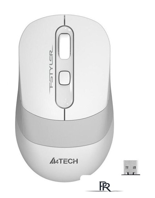 Мышь A4Tech Fstyler FG10S (белый/серый) - Изображение №2 — Интернет-магазин ПроЗаказ