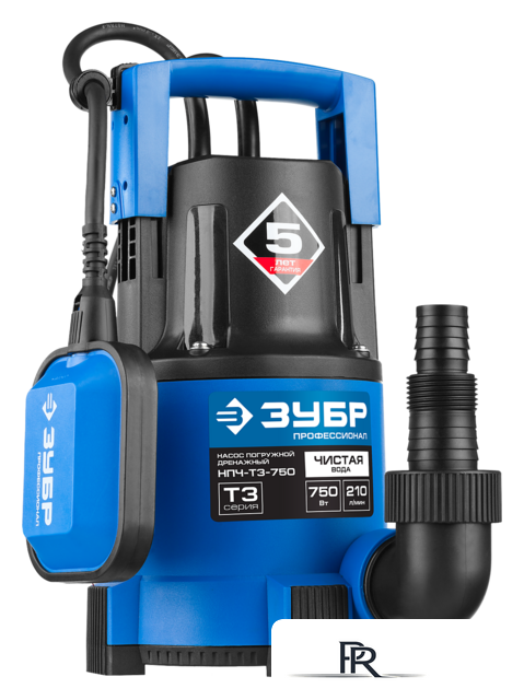Дренажный насос Зубр НПЧ-Т3-750 - Изображение №1 — Интернет-магазин ПроЗаказ