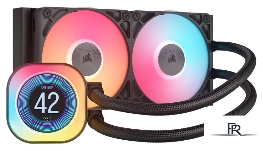 Система жидкостного охлаждения для процессора Corsair iCUE LINK TITAN 240 RX LCD CW-9061022-WW - Изображение №1 — Интернет-магазин ПроЗаказ