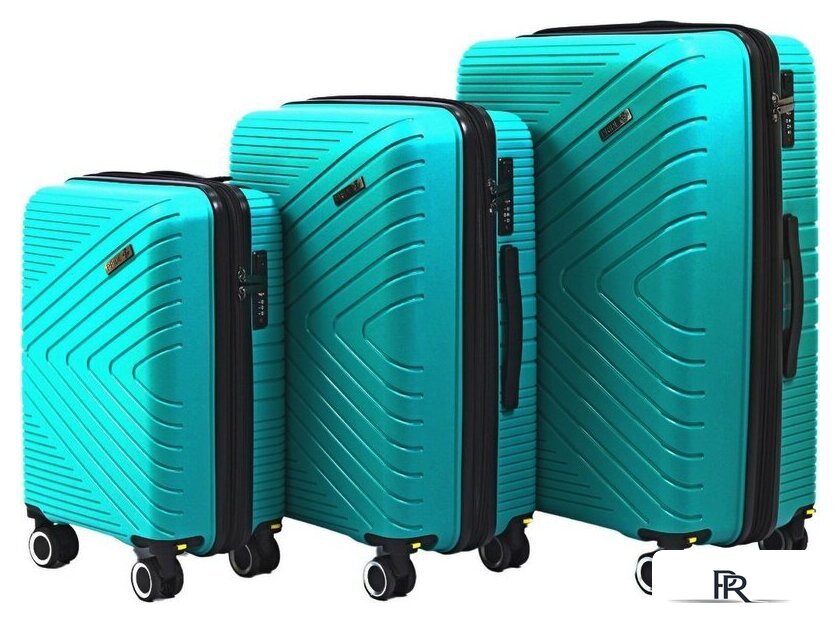Чемодан-спиннер Pride РР-202 (L, бирюзовый) - Изображение №10 — Интернет-магазин ПроЗаказ