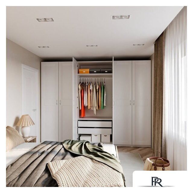 Шкаф распашной Mio Tesoro Макс 2 двери 2.06.01.040.1 (белый) - Изображение №7 — Интернет-магазин ПроЗаказ