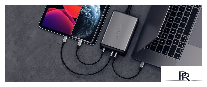 Сетевое зарядное Satechi 108W Pro Type-C PD Desktop Charger (американская вилка) - Изображение №10 — Интернет-магазин ПроЗаказ