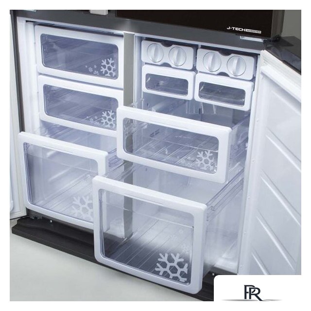 Четырёхдверный холодильник Sharp SJGX98PWH - Изображение №5 — Интернет-магазин ПроЗаказ