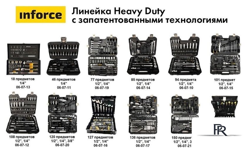 Набор трещотка с головками и битами Inforce 06-07-10 (94 предмета) - Изображение №19 — Интернет-магазин ПроЗаказ