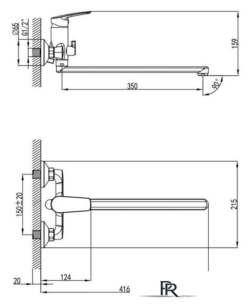 Смеситель Milardo Horizont HORSB02M10 - Изображение №3 — Интернет-магазин ПроЗаказ
